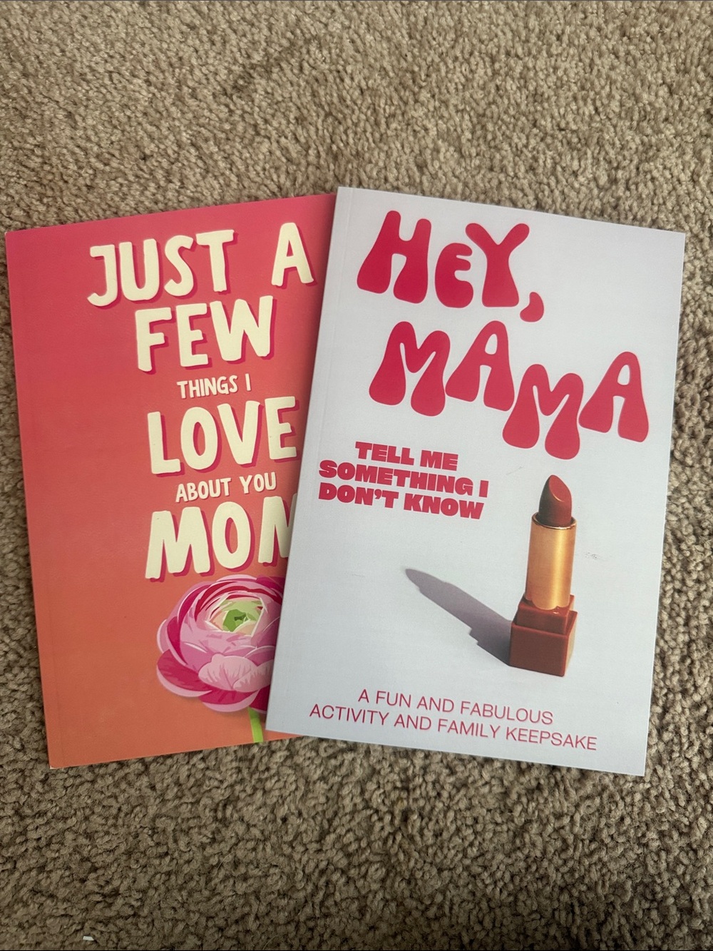 Write in books for mom/daughter